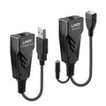 Lindy 100m Cat6 USB 2.0 Extender Black