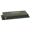 Lindy 7 Port Industrial USB 3.0 Hub Metal Case