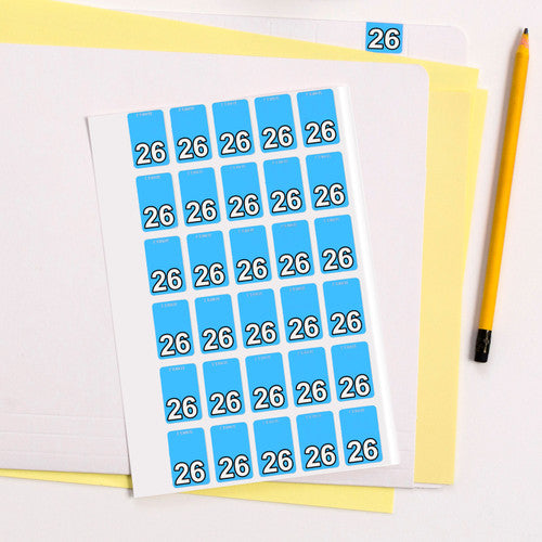 Avery 26 Top Tab Year 2026 Code Label 20 x 30mm Blue 150 Pack