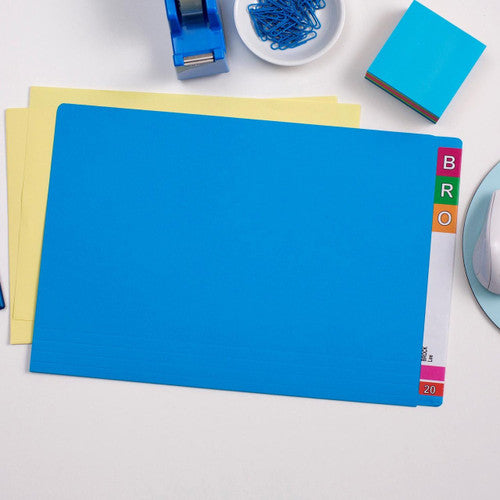 Avery Blue Shelf Lateral File Foolscap 242 x 367mm Box 100