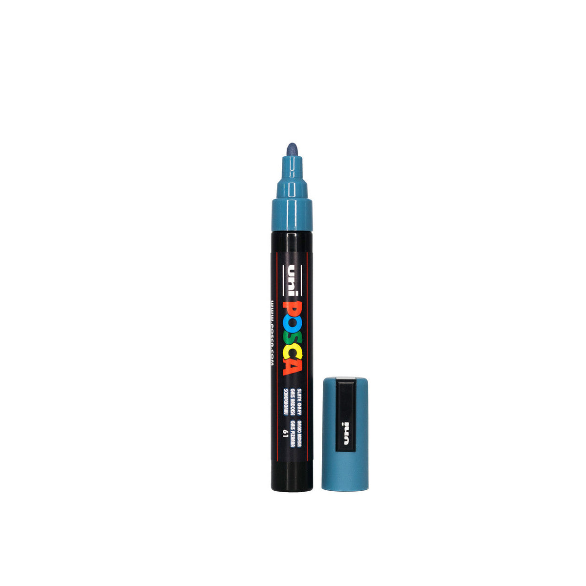 POSCA PC-5M Paint Marker Medium Bullet Tip Slate Grey