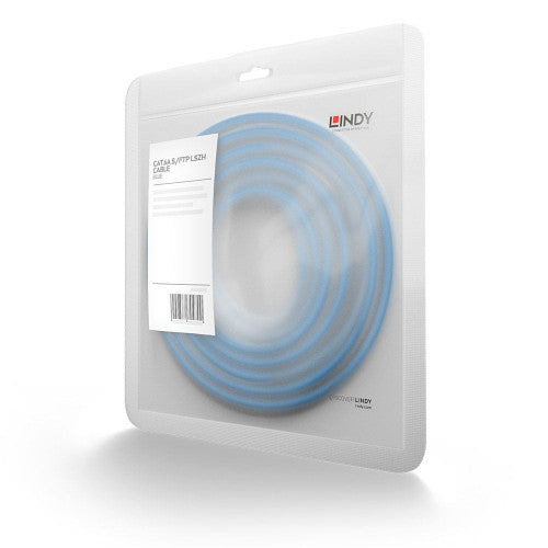 Lindy 3m Cat6A S/FTP LSZH Gigabit Network Cable Blue