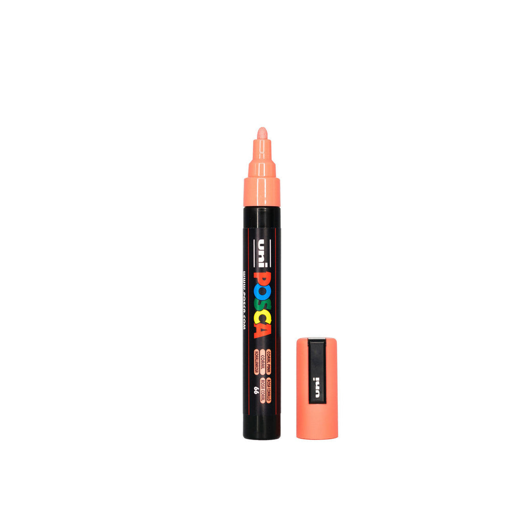 POSCA PC-5M Paint Marker Medium Bullet Tip Coral Pink