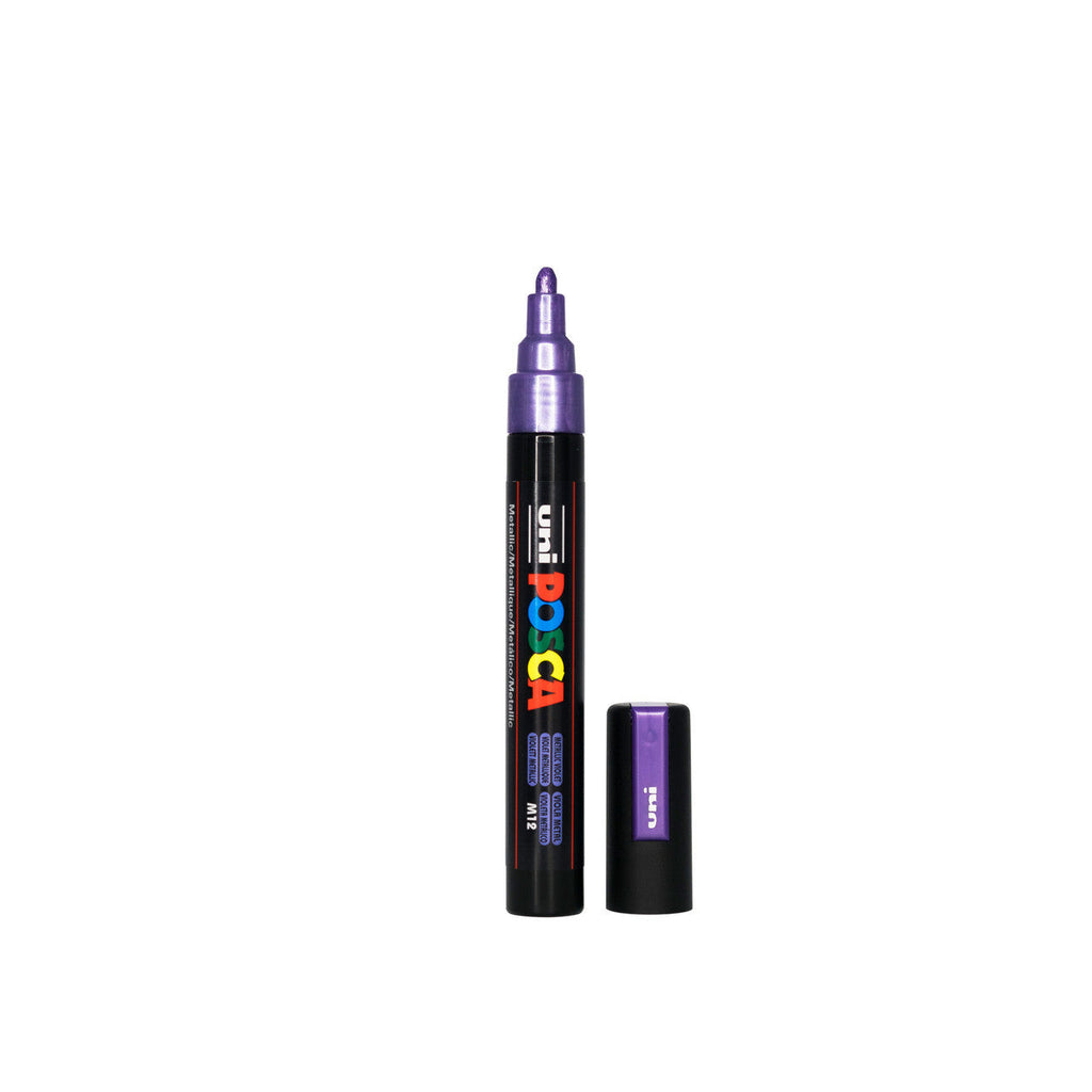 POSCA PC-5M Paint Marker Medium Bullet Tip Metallic Violet