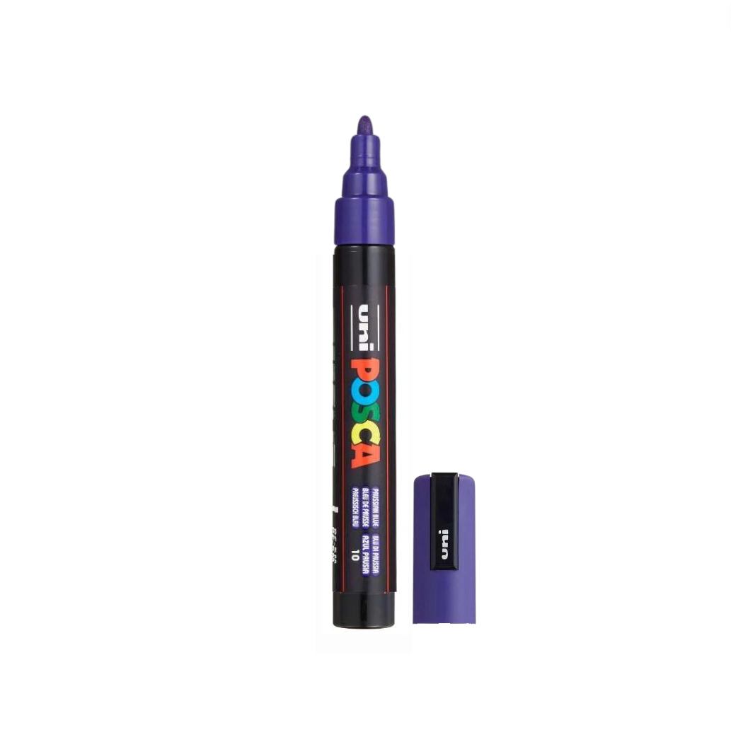 POSCA PC-5M Paint Marker Medium Bullet Tip Prussian Blue