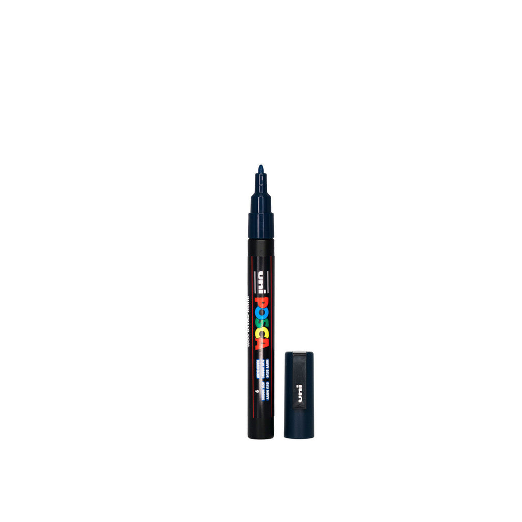 POSCA PC-3M Paint Marker Fine Bullet Tip Navy Blue