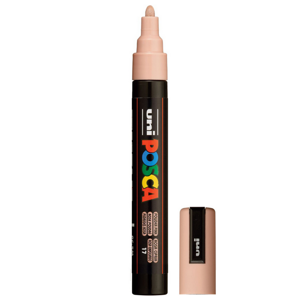 POSCA PC-5M Paint Marker Medium Bullet Tip Powder Pink