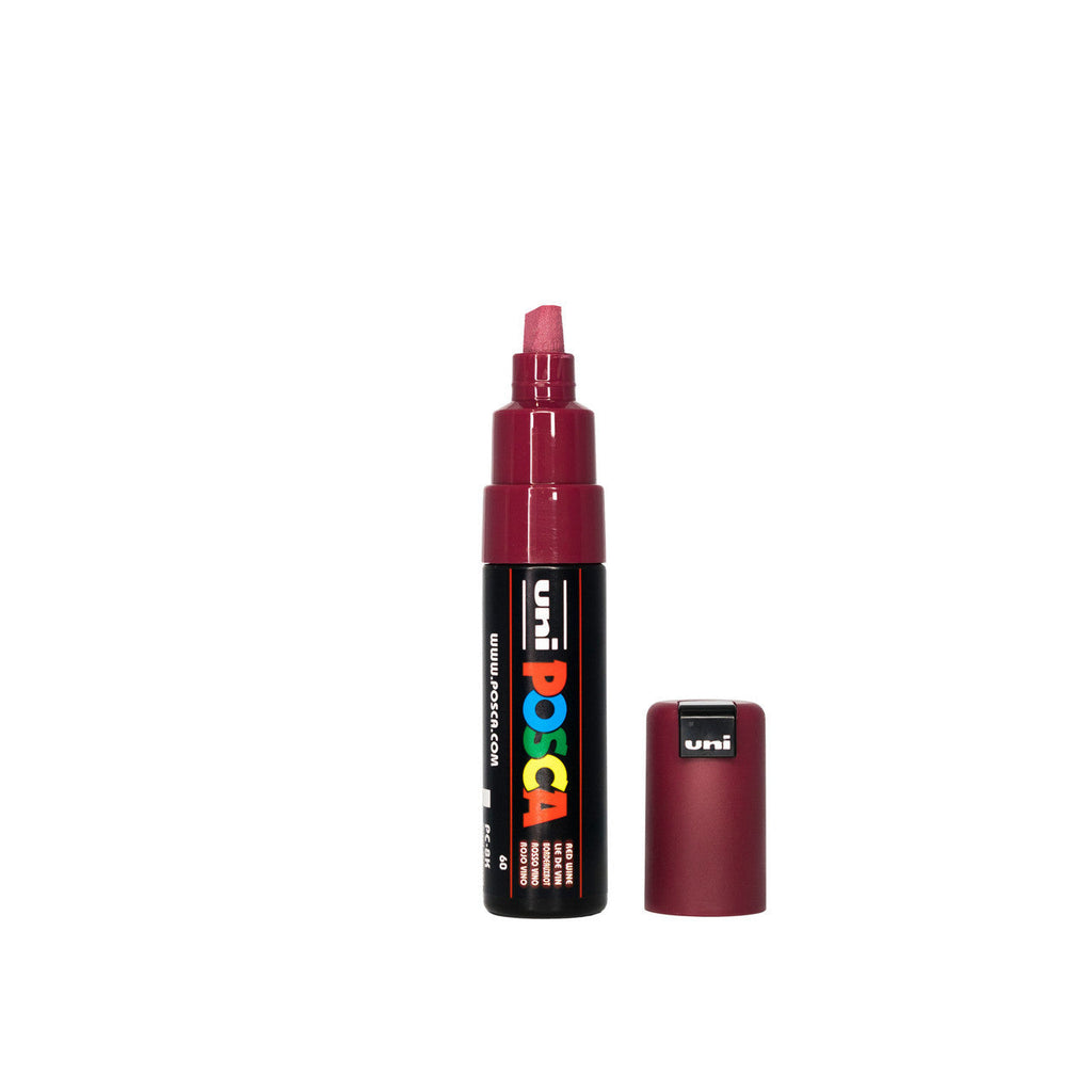 POSCA PC-8K Paint Marker Broad Chisel Tip Red Wine