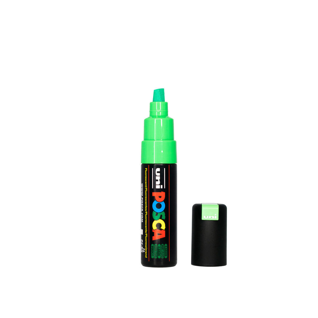 POSCA PC-8K Paint Marker Broad Chisel Tip Fluoro Green