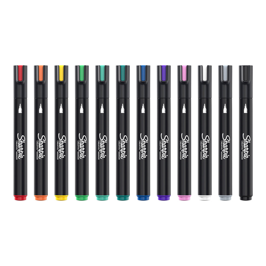 Sharpie Creative Marker Acrylic Water-Based Bullet Tip Assorted Pack of 12