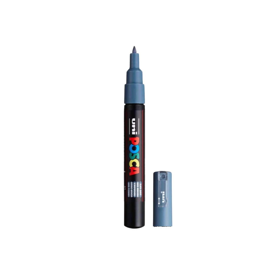 POSCA PC-1M Paint Marker Extra Fine Tip Slate Grey