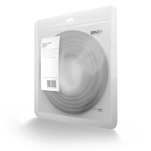 Lindy 1m Cat6 U/UTP Gigabit Network Cable Grey