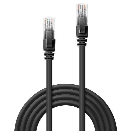 Lindy 3m Cat6 U/UTP Gigabit Network Cable Black