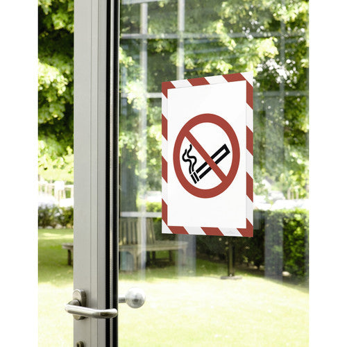 Durable Duraframe Security A4 Red and White Pack 2