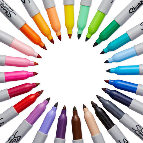 Sharpie Permanent Marker Fine Point Red Box of 12
