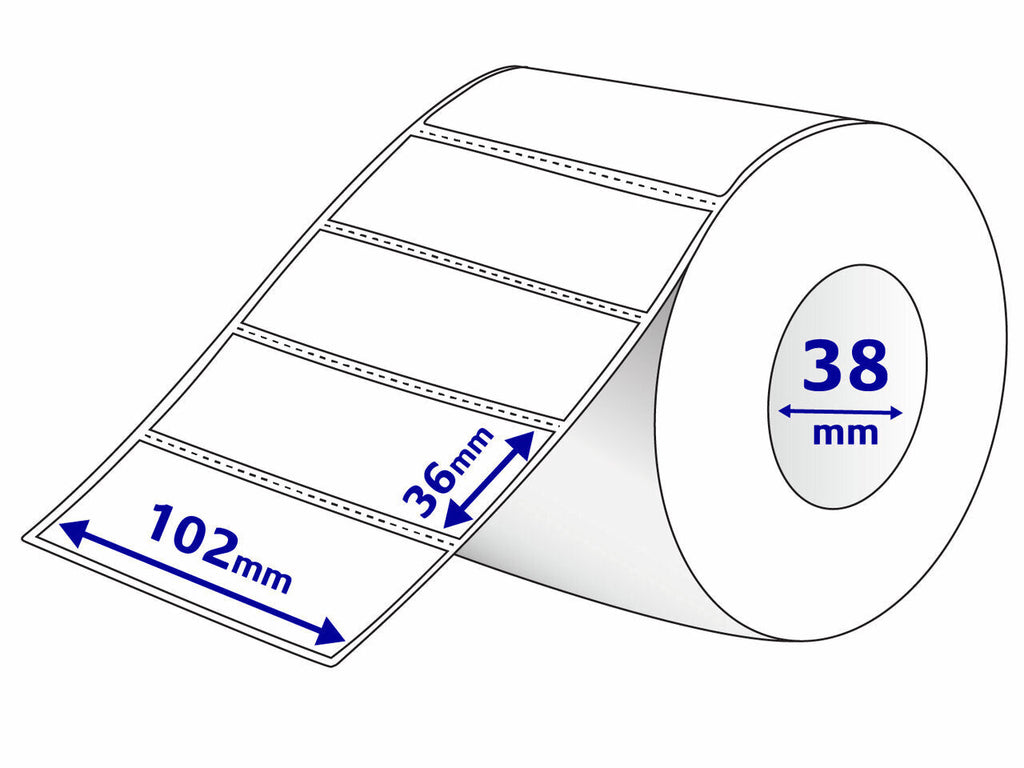 Avery Direct Thermal Labels with Perforation 102 x 36mm Roll 500