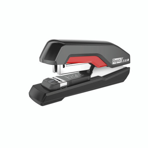 Rapid S50 Half Strip Stapler Black Red