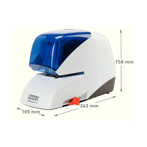 Rapid 5050E Electric Stapler White Blue