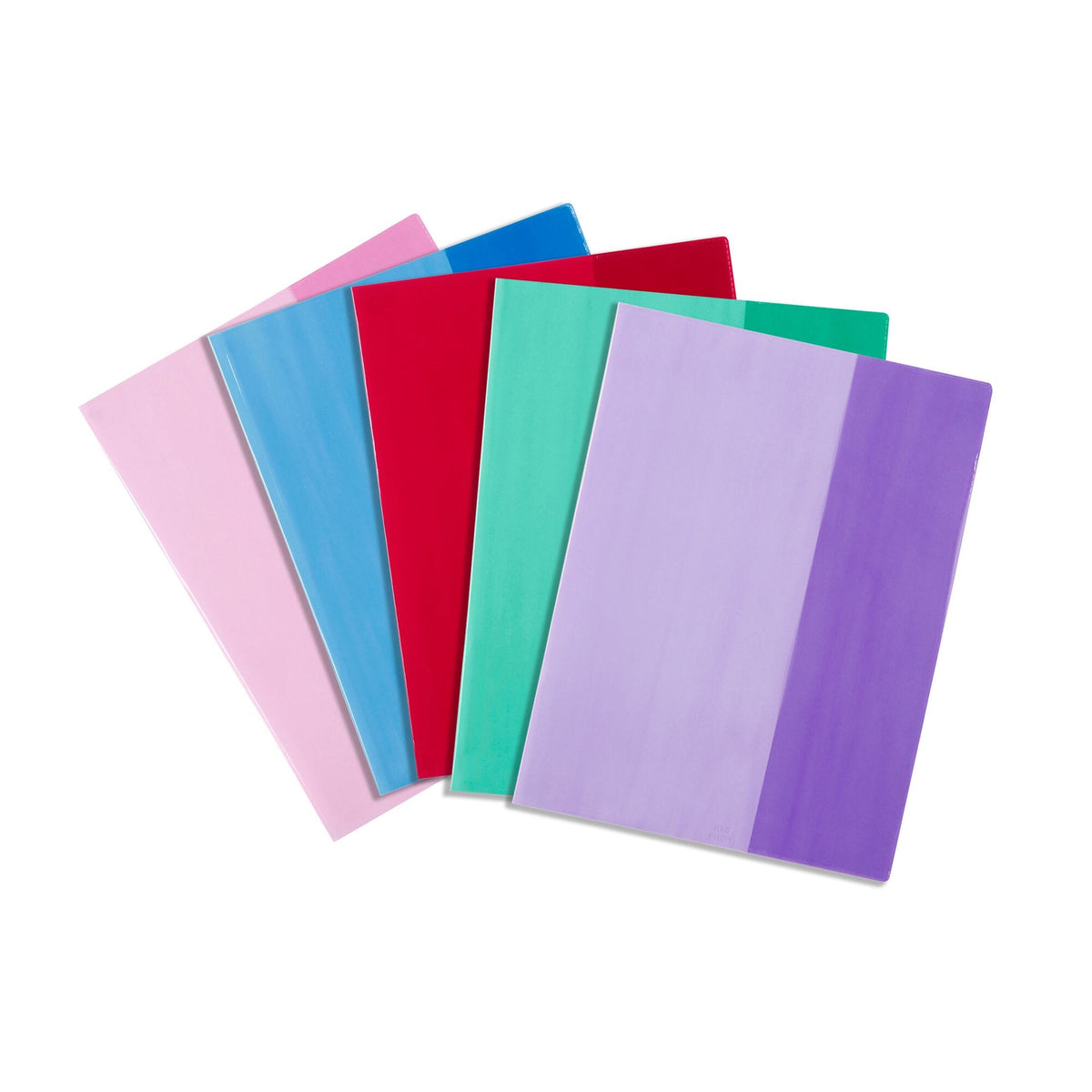 Contact Book Sleeves Assorted Tinted 9x7 Pack 5