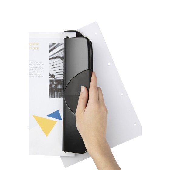 Marbig 4 Hole Punch 8 Sheets Black
