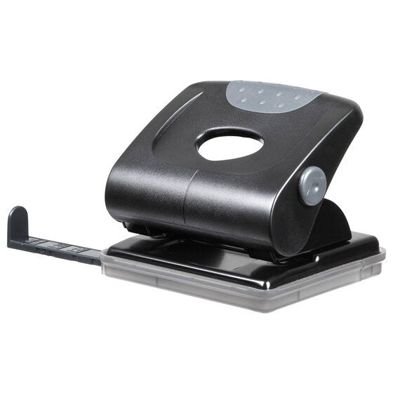Marbig 2 Hole Punch Heavy Duty 28 Sheets Black