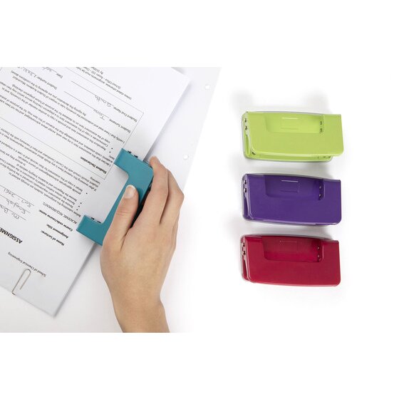 Marbig 2 Hole Punch Summer Colours Assorted Blistercard