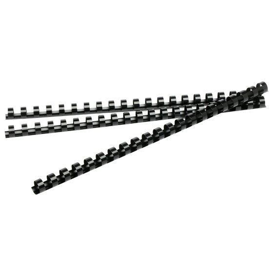 Rexel Binding Comb 9.5mm Black Pack of 100