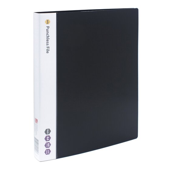 Marbig Punchless File A4 Black
