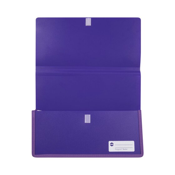 Marbig Polypick Document Wallet Heavy Duty A4 Purple