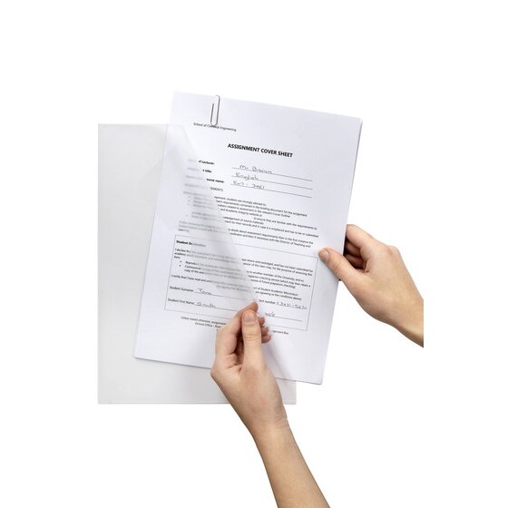 Marbig Ultra Letter File Polypropylene A4 Clear Pack of 10