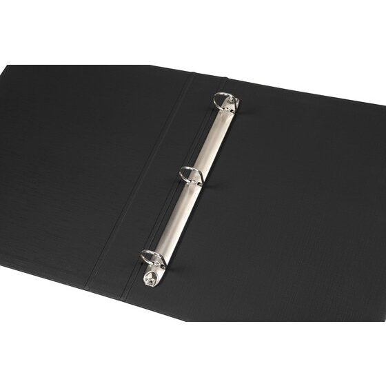 Marbig Ring Binder Deluxe 25mm 3D Polyethylene A4 Black Box of 20