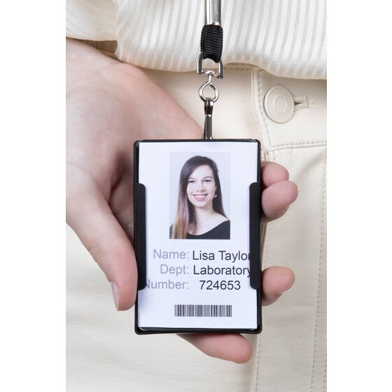 Rexel Multi Card Holder Portrait Landscape Pack of 10 Black