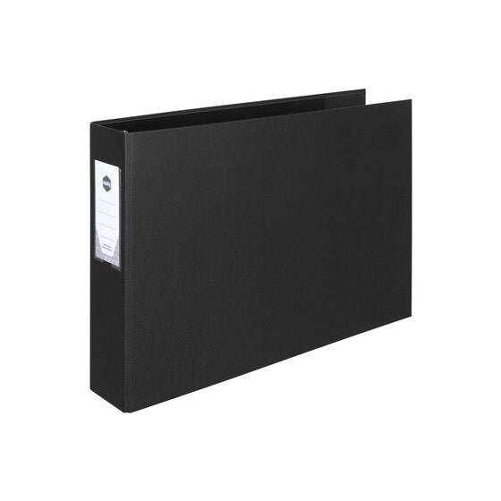 Marbig Ring Binder Deluxe 65mm 3D A3 Landscape Black