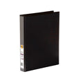 Marbig Clearview Insert Binder 25mm 4D A4 Black Pack of 20