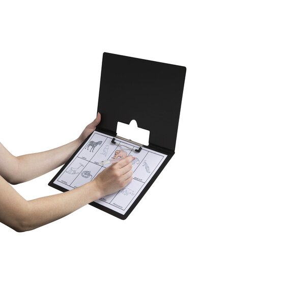 Marbig Clipfolder Polypropylene A4 Landscape Black