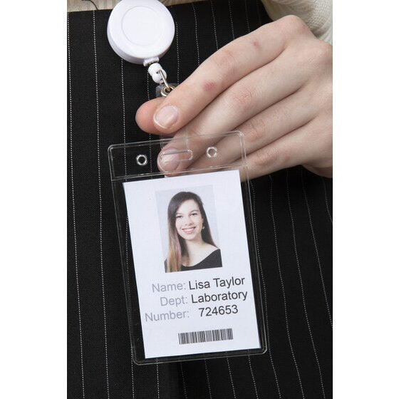 Rexel Soft Pouch Portrait 62 x 104mm Clear Pack of 10