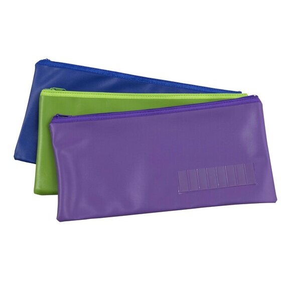 Marbig Pencil Case Name Large 325 x 165mm Summer Colours Assorted Box of 12