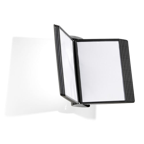 Durable Sherpa Style Economy Wall Display System A4 with Panels Black