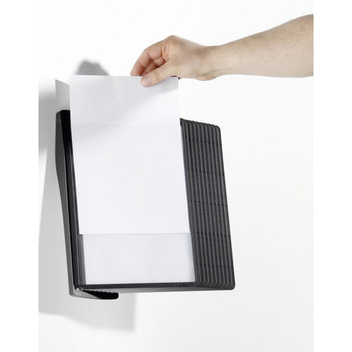 Durable Sherpa Style Economy Wall Display System A4 with Panels Black