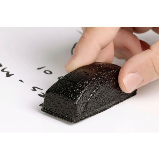Quartet Mini Magnetic Eraser Black Pack of 12