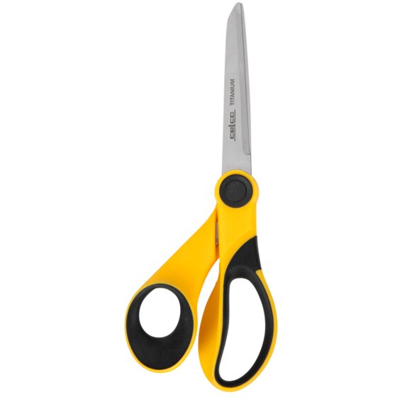Marbig Titanium Edge Scissors 190mm Yellow Black