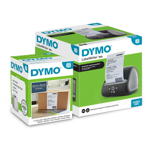 Dymo LabelWriter 5XL Starter Bundle with Printer and Shipping Labels