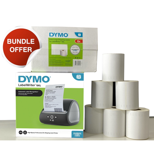 Dymo LabelWriter 5XL Expert Starter Bundle with Printer and 6 Rolls