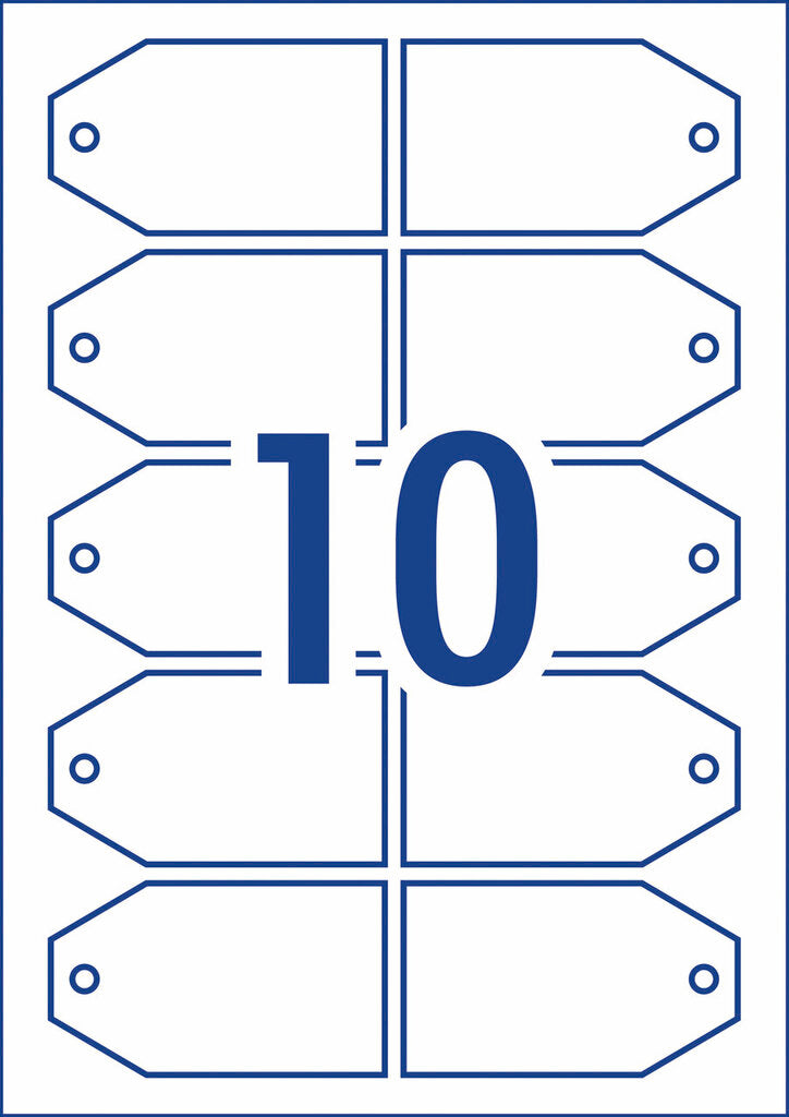 Avery Gift Tags C32303 50 Pack 89 x 51mm 10UP