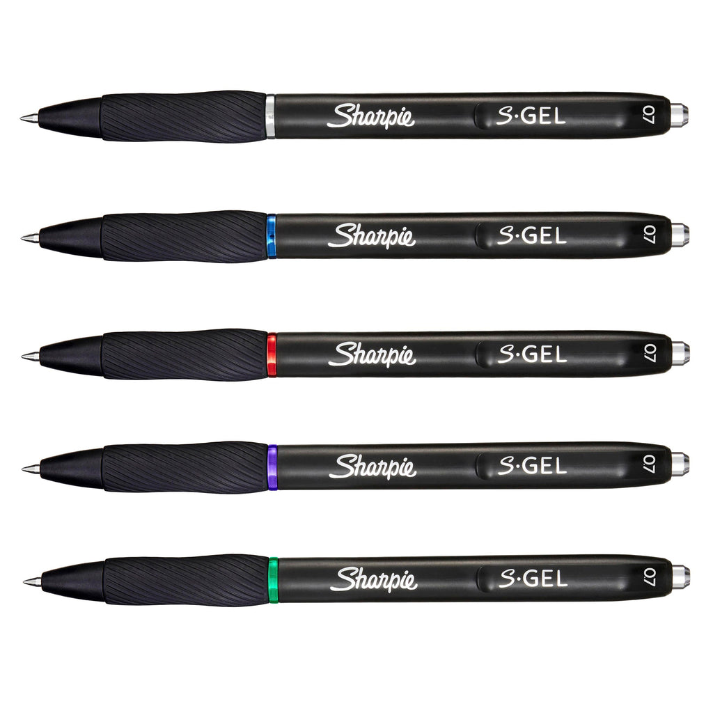 Sharpie S-Gel Retractable Pen Medium Point 0.7mm Assorted Pack of 8