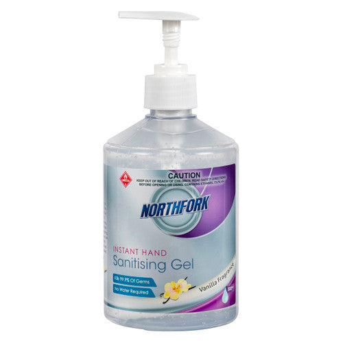 Northfork #635090300 Instant Hand Sanitising Gel 500ml (Squeeze Bottle)