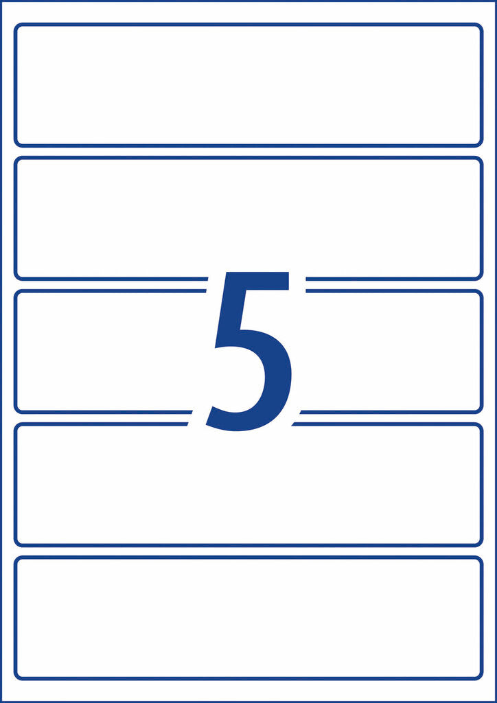 Avery Printable Durable Wraparound Labels L7146 60 Pack 196 x 51mm 5UP