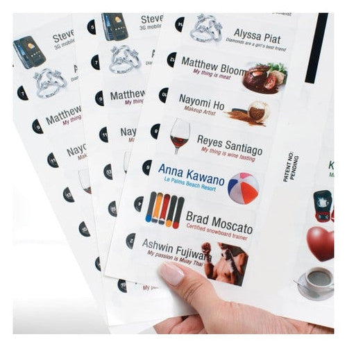 Avery Mighty Badge White Printable Insert Refills 100 Inserts On 5 Sheets