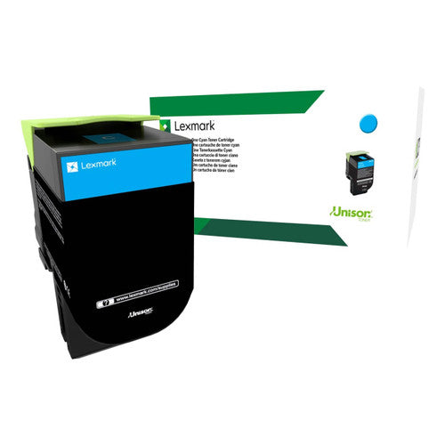Lexmark 70C8XCE Extra High Yield Cyan Toner Cartridge 4000 Pages