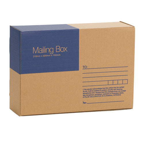 Cumberland Mailing Box Brown 310 x 225 x 102mm Pack of 25